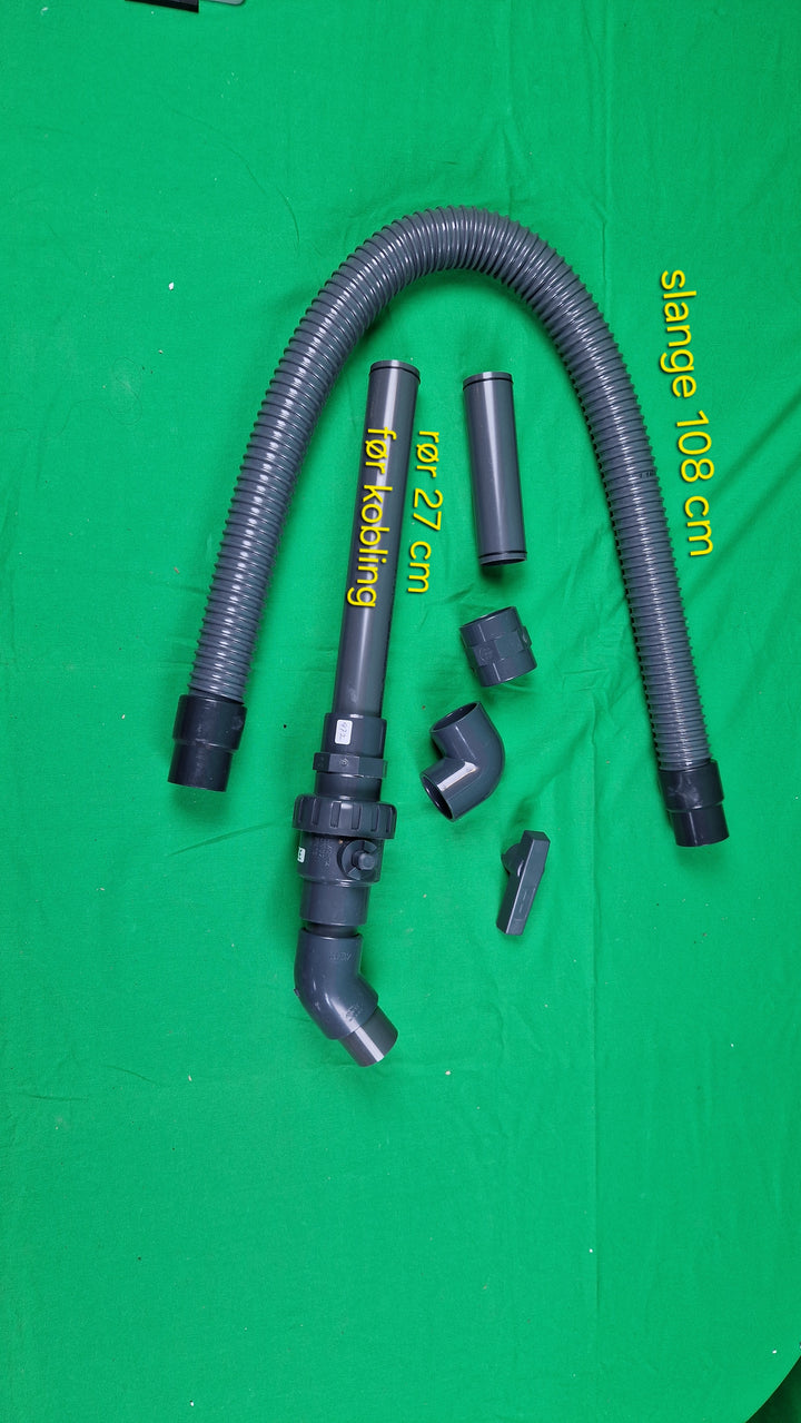 Avløpssett/grov vann, Slange L: 108 cm Rør: 27 cm dimensjon: 40X 2,3