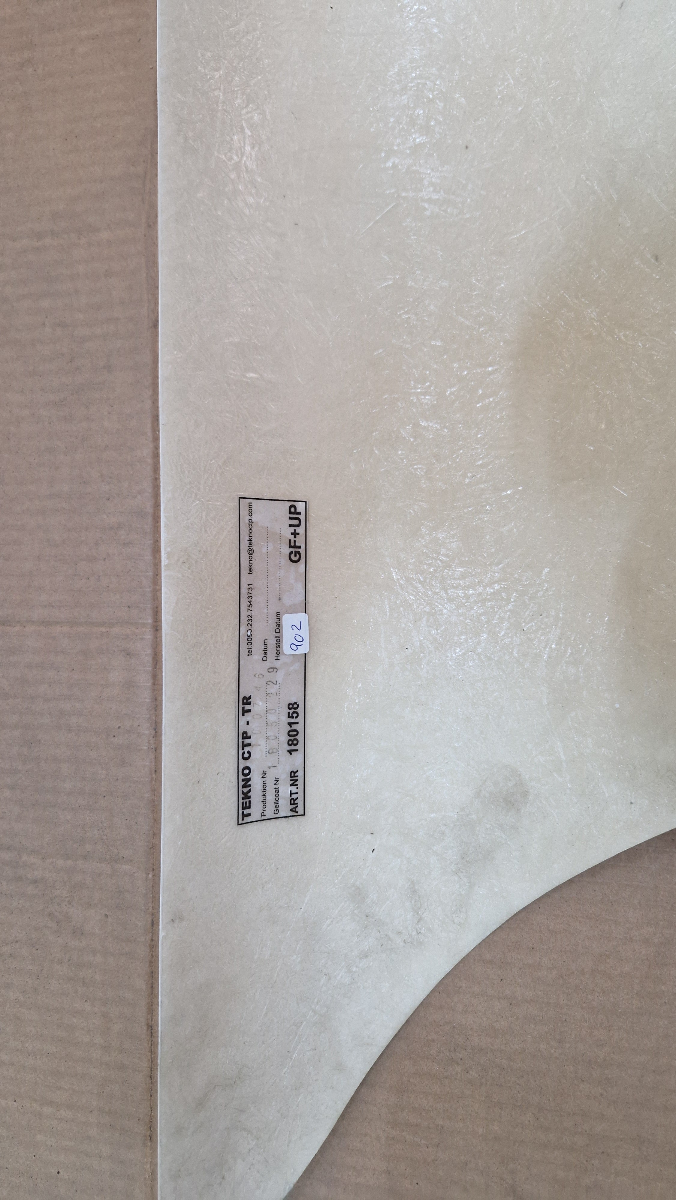 fiat/ euramobil bobil profil deksel, glassfiber.