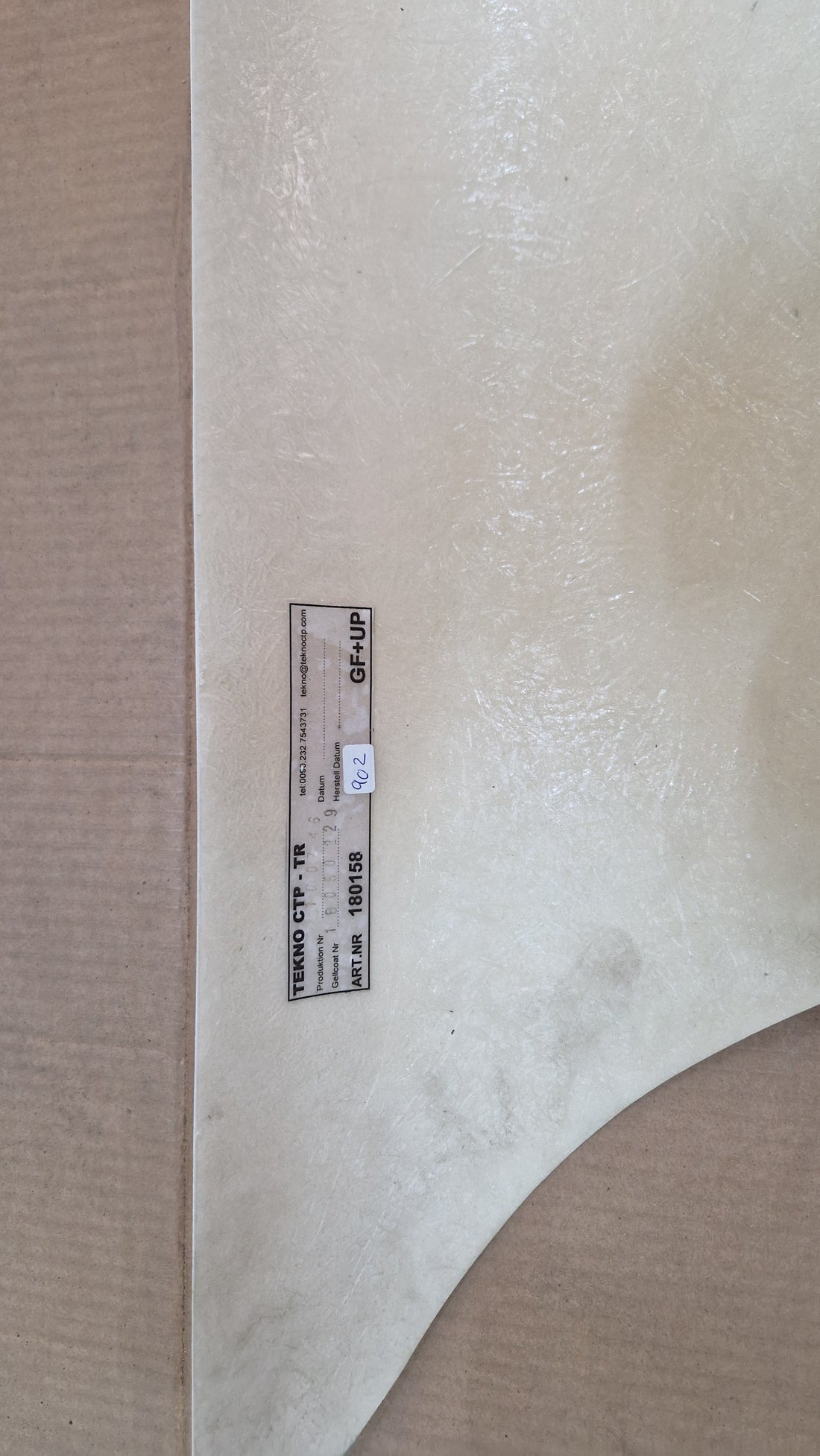fiat/ euramobil bobil profil deksel, glassfiber.