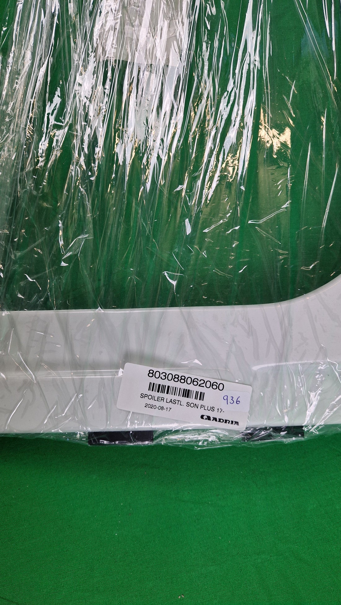 Adria spoiler til lasteluke bak, hvit