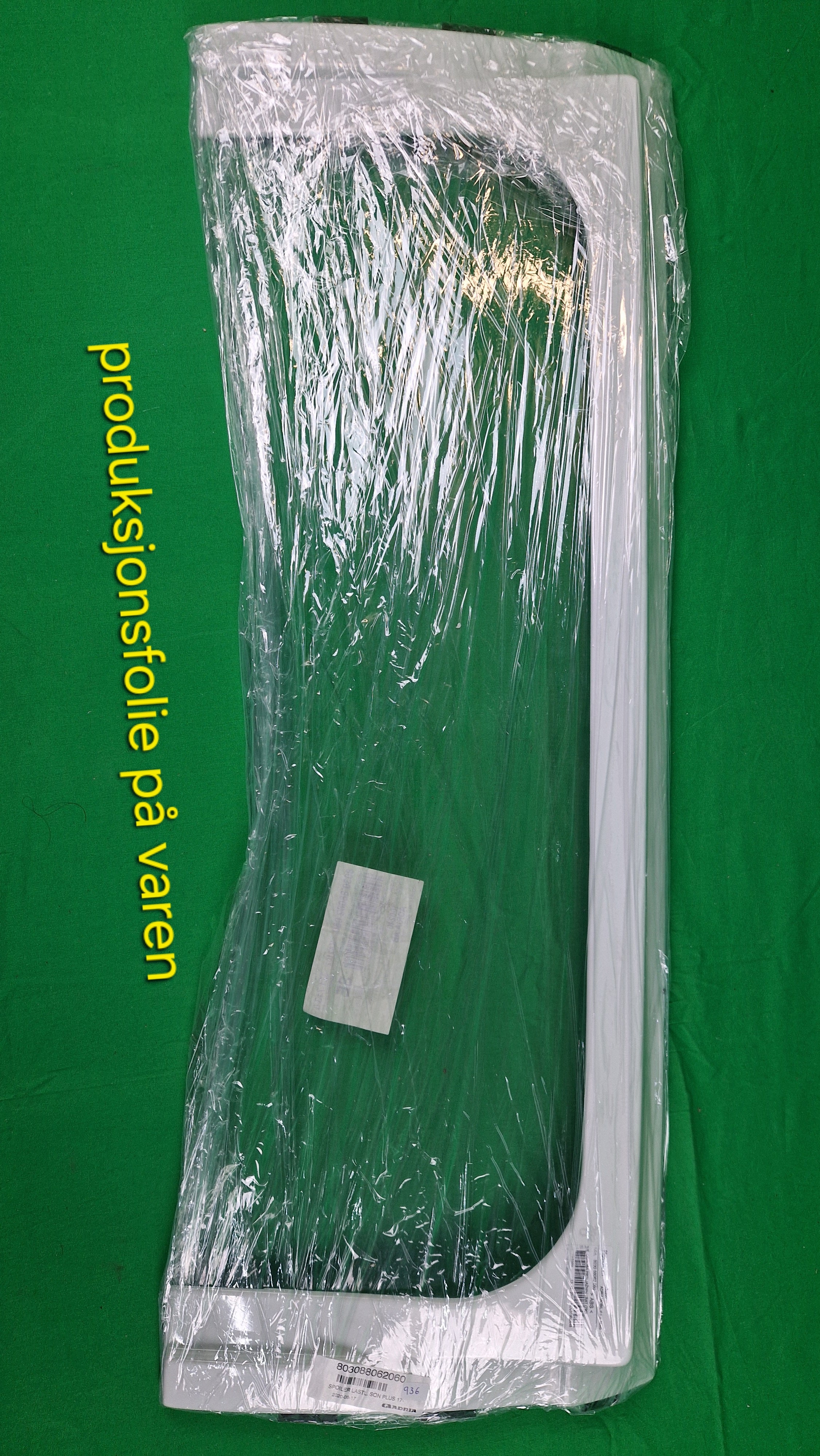 Adria spoiler til lasteluke bak, hvit