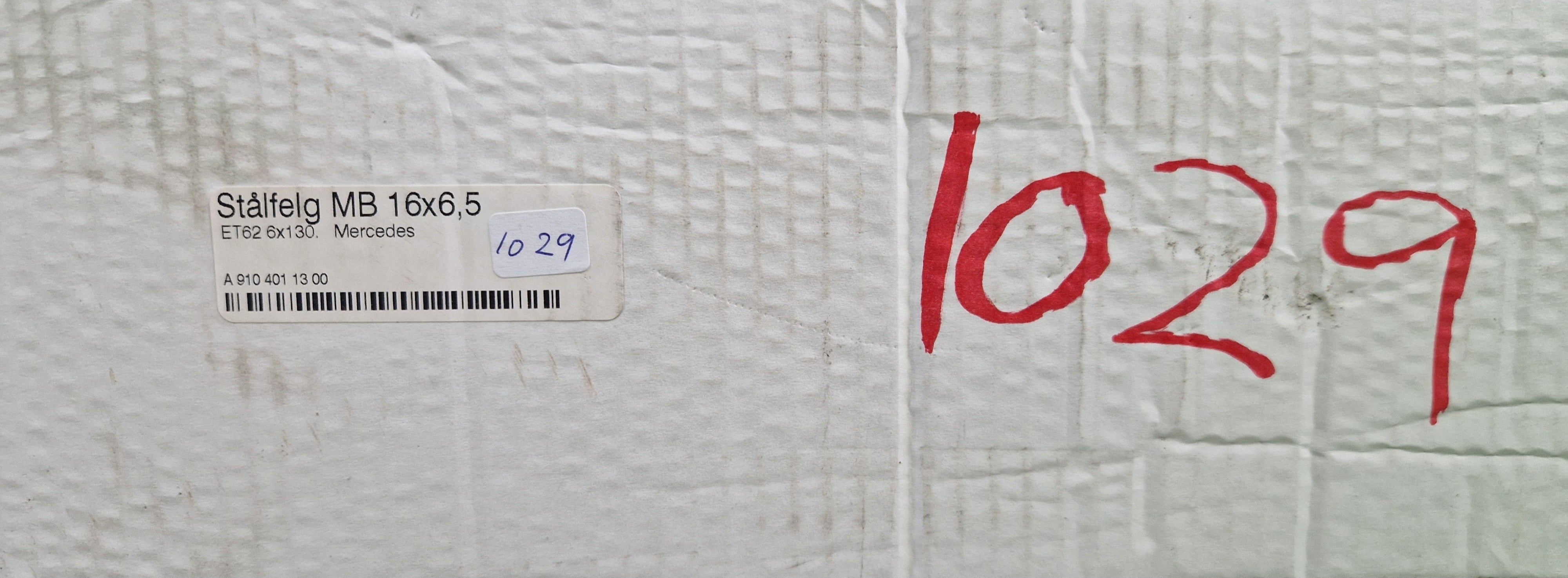 Stålfelg MB 16*6,5"