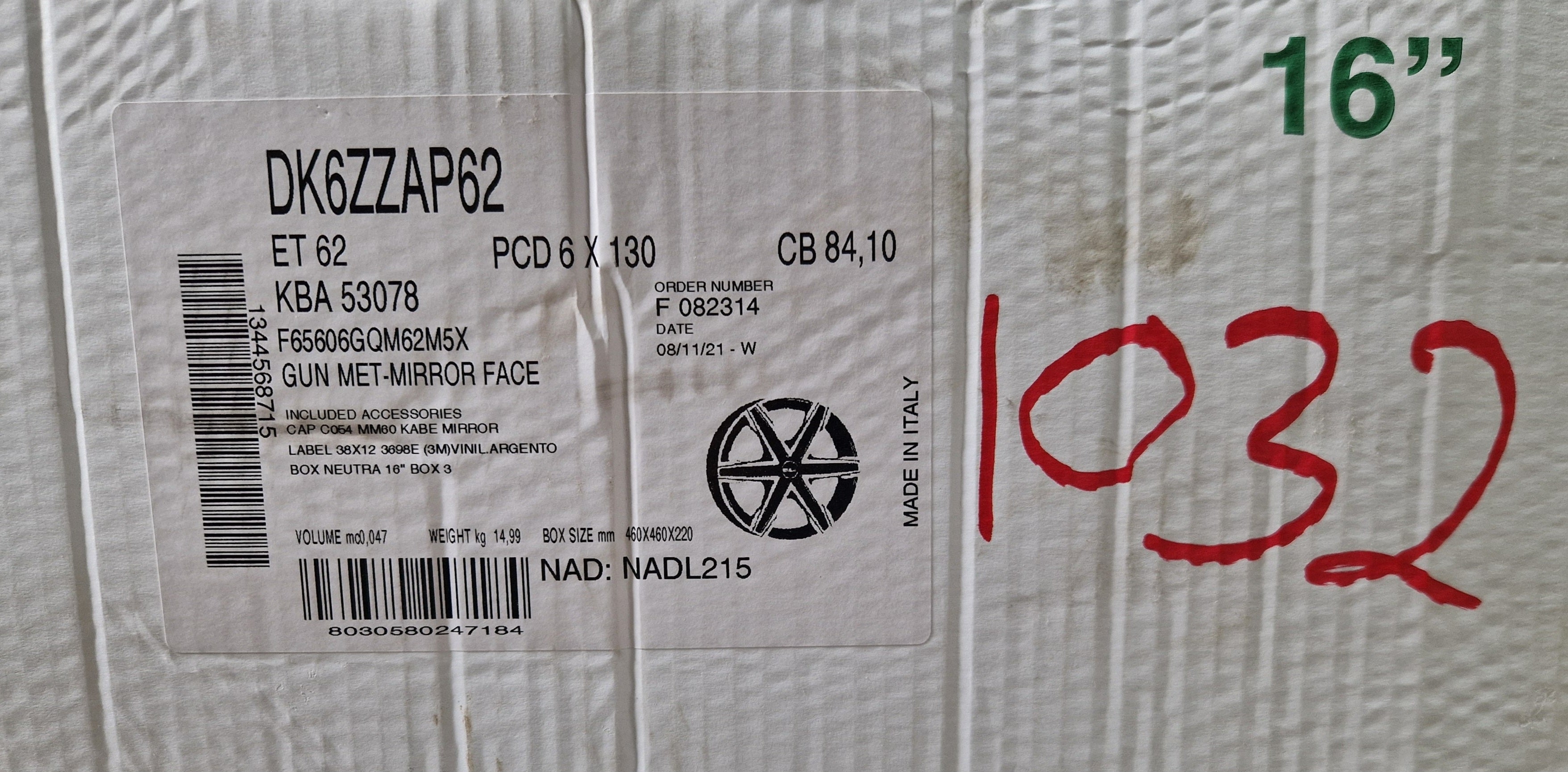 Stålfelg MB 16*6,5"