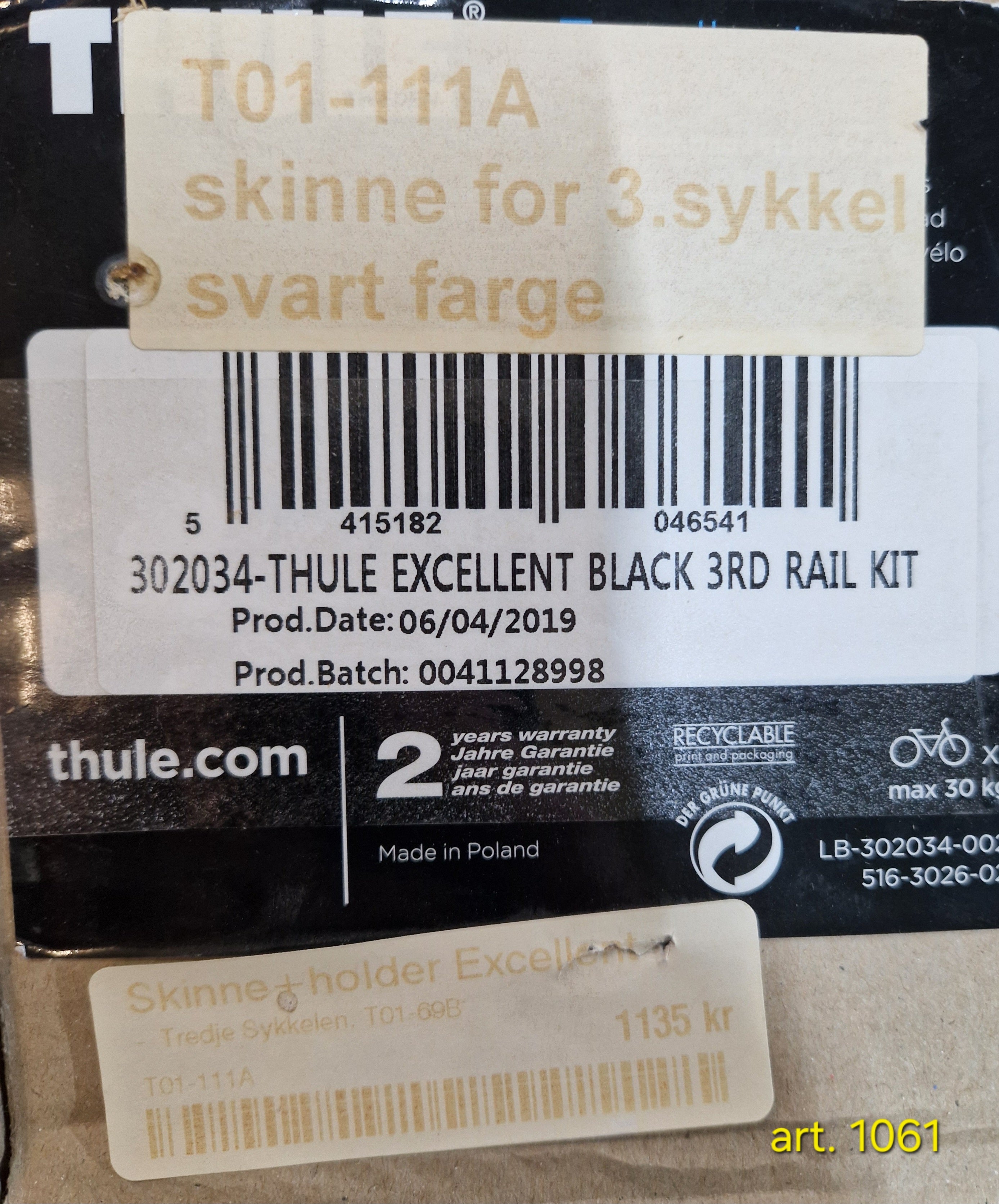 Thule Excellent sykkelstativ