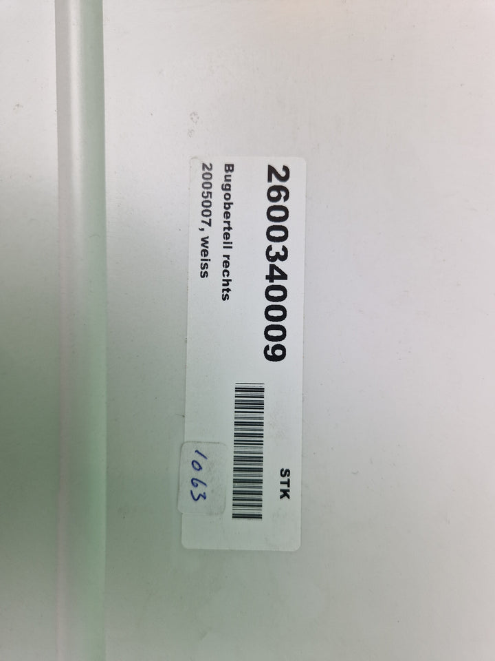 Takdeksel fram høyre side Hobby 2009-2014