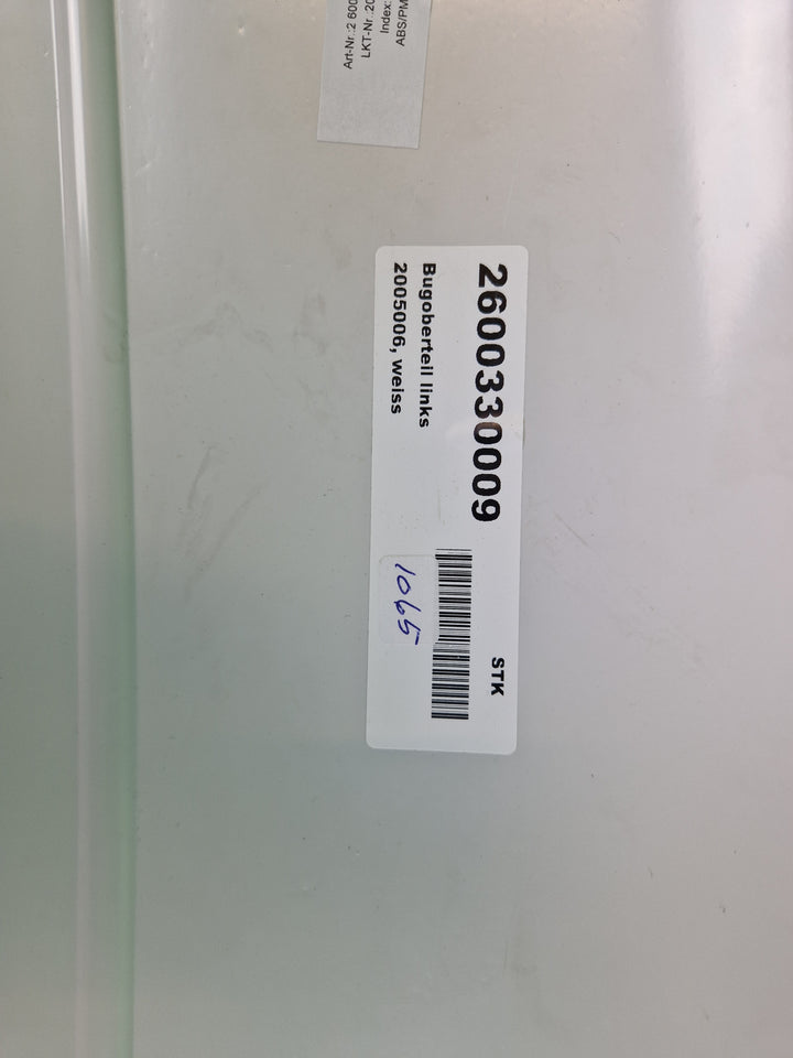 Takdeksel. fram venstre side Hobby 2009-2014