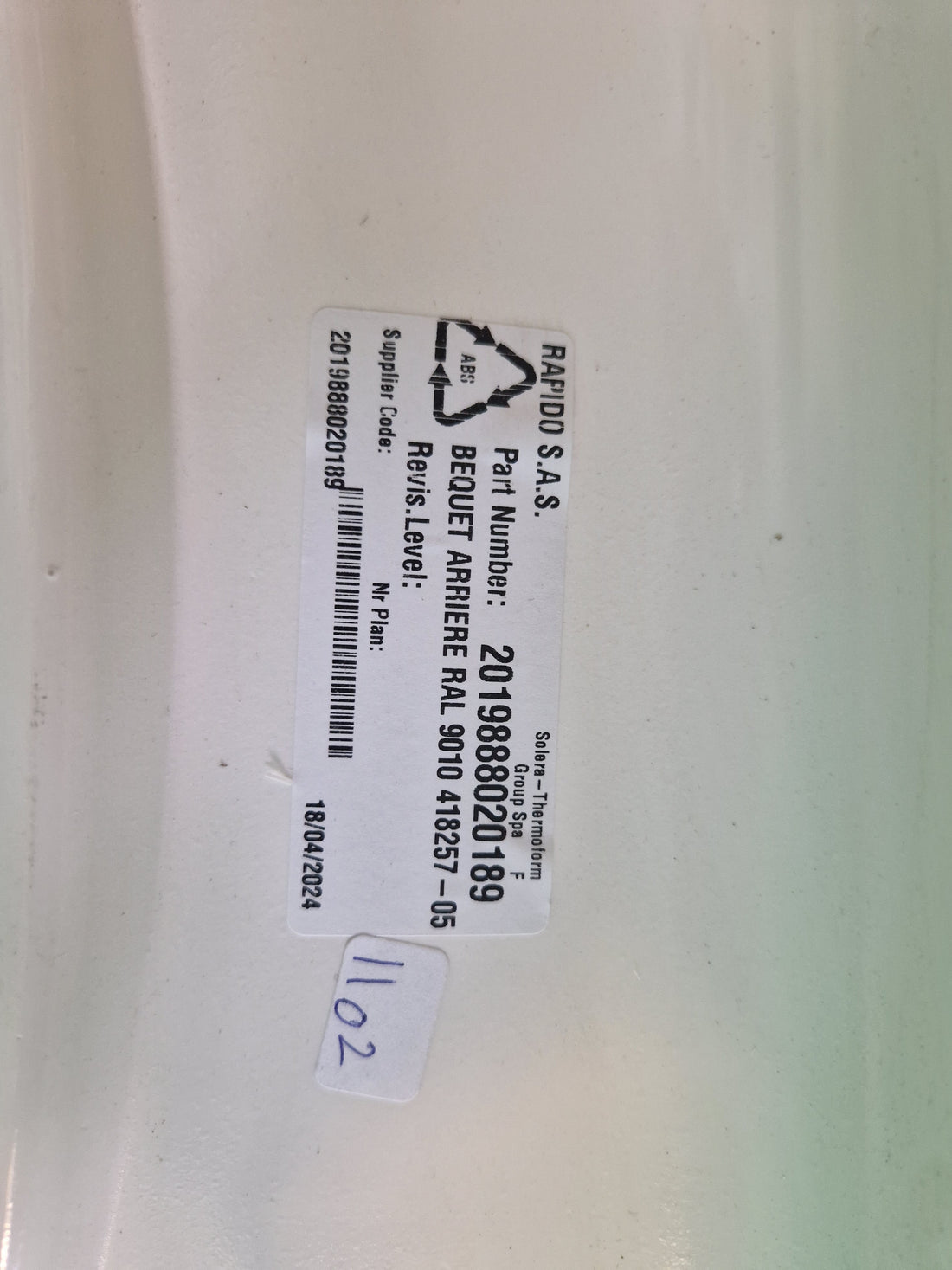 Plastdeksel ukjent merke